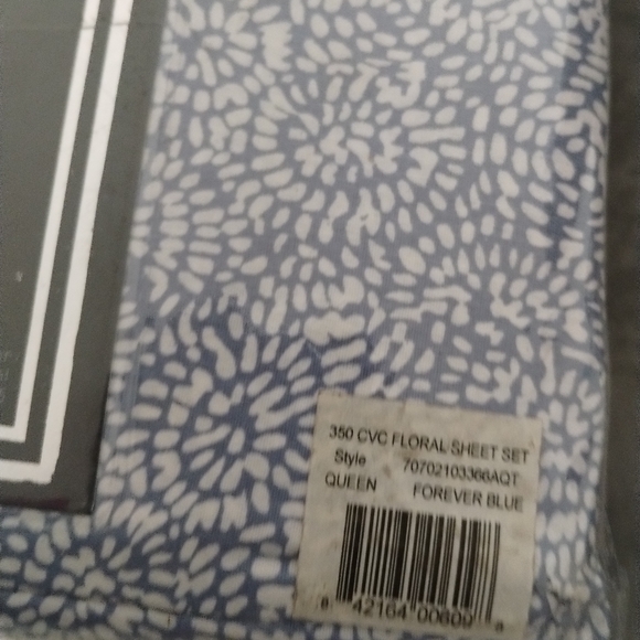 Aq Textiles Modernist Floral 4-Pc Queen Sheet Set - Picture 8 of 9